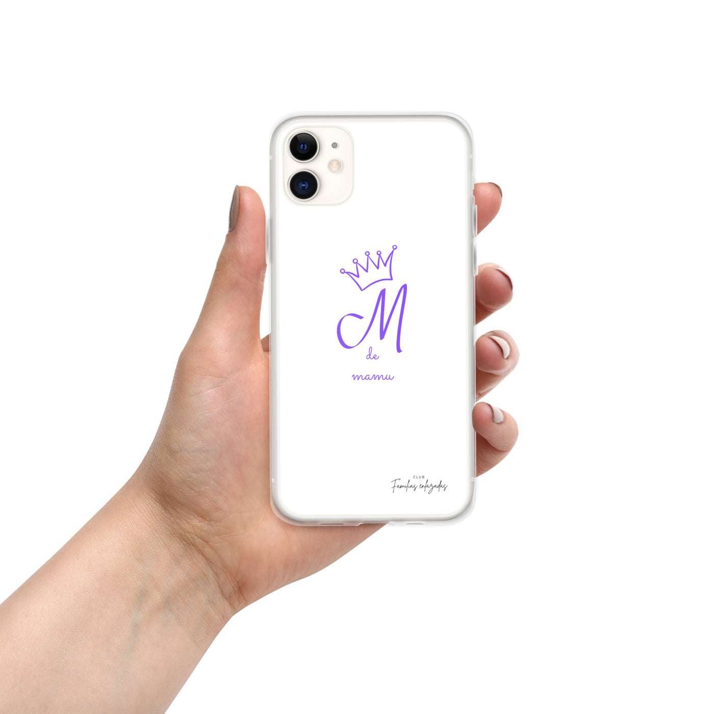 Funda blanca para iPhone® "M de mamu"