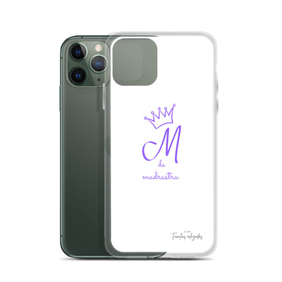 Coque pour iPhone® M blanche de belle-mère