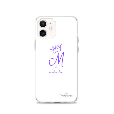 Coque pour iPhone® M blanche de belle-mère