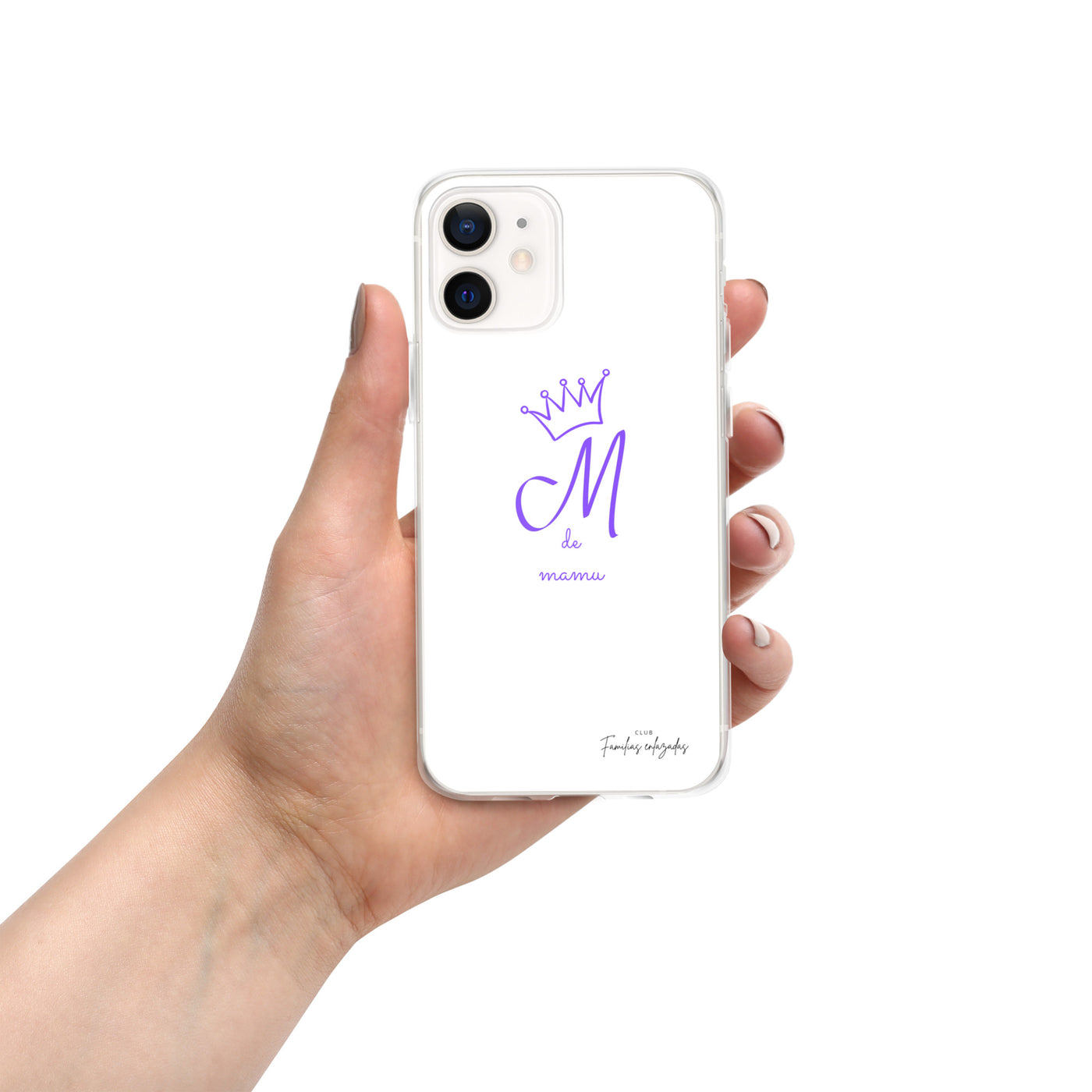 Funda blanca para iPhone® "M de mamu"