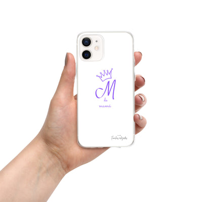 Coque iPhone® blanche "M pour Maman"