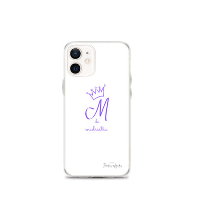 Coque pour iPhone® M blanche de belle-mère