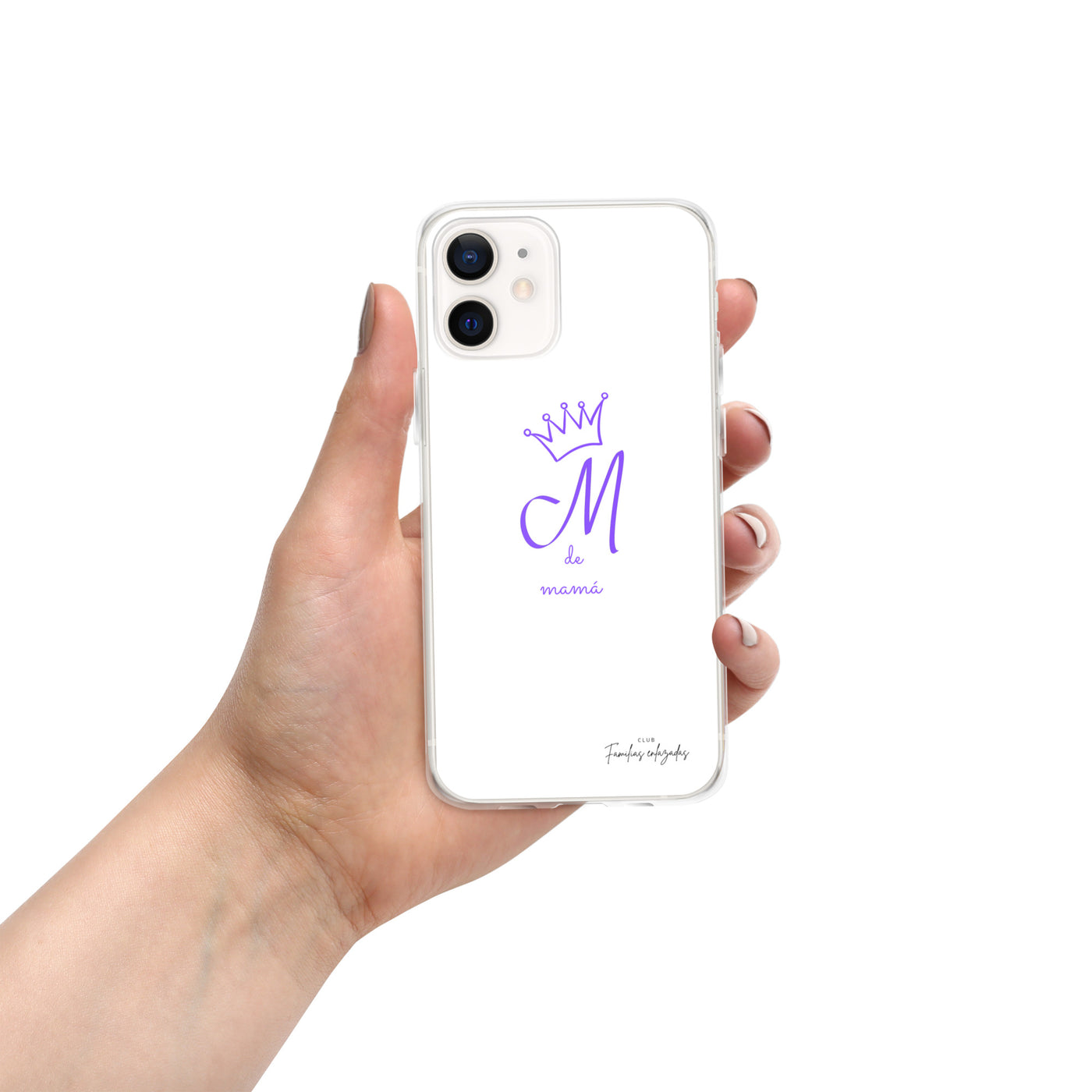 Funda blanca para iPhone® "M de mamá"