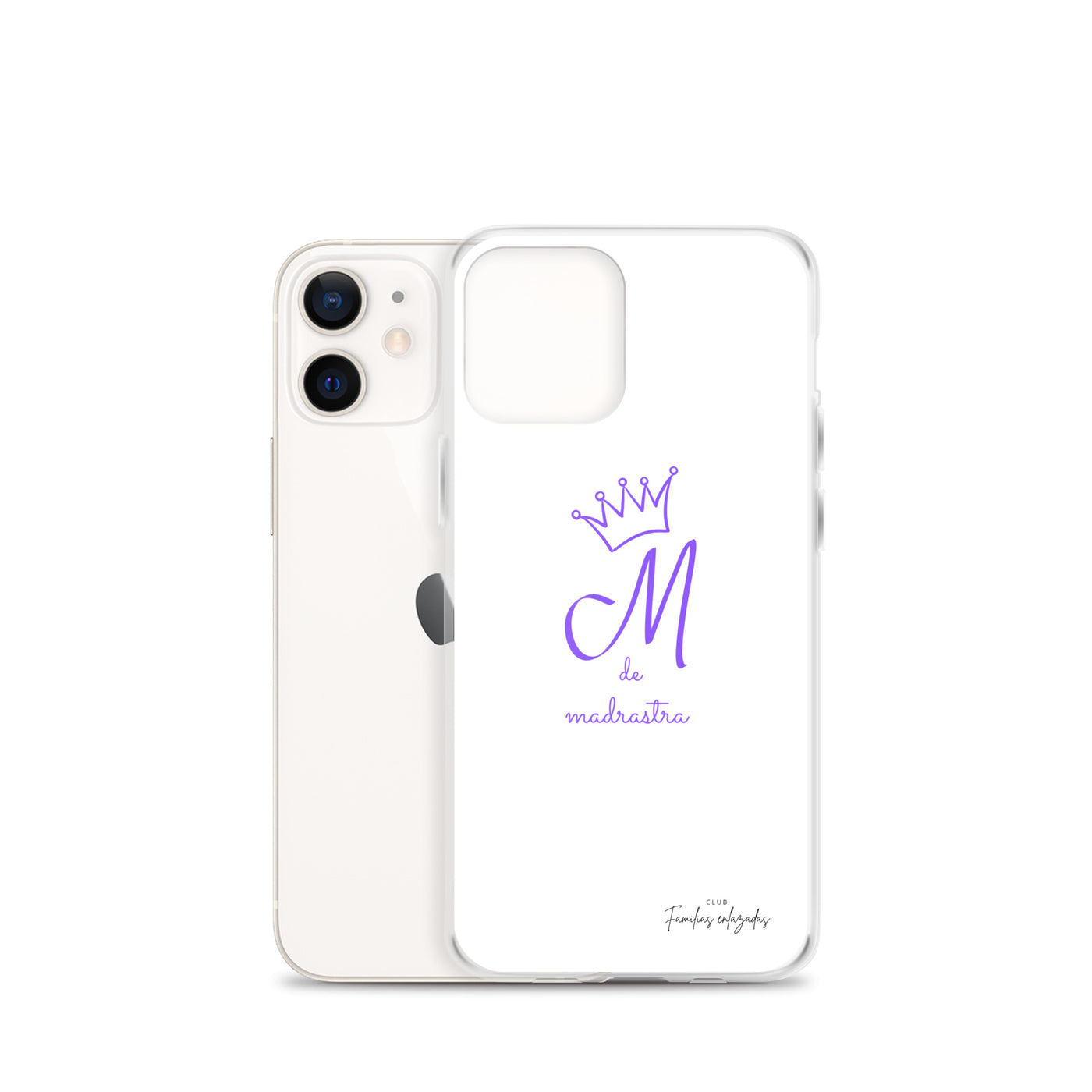 Coque pour iPhone® M blanche de belle-mère