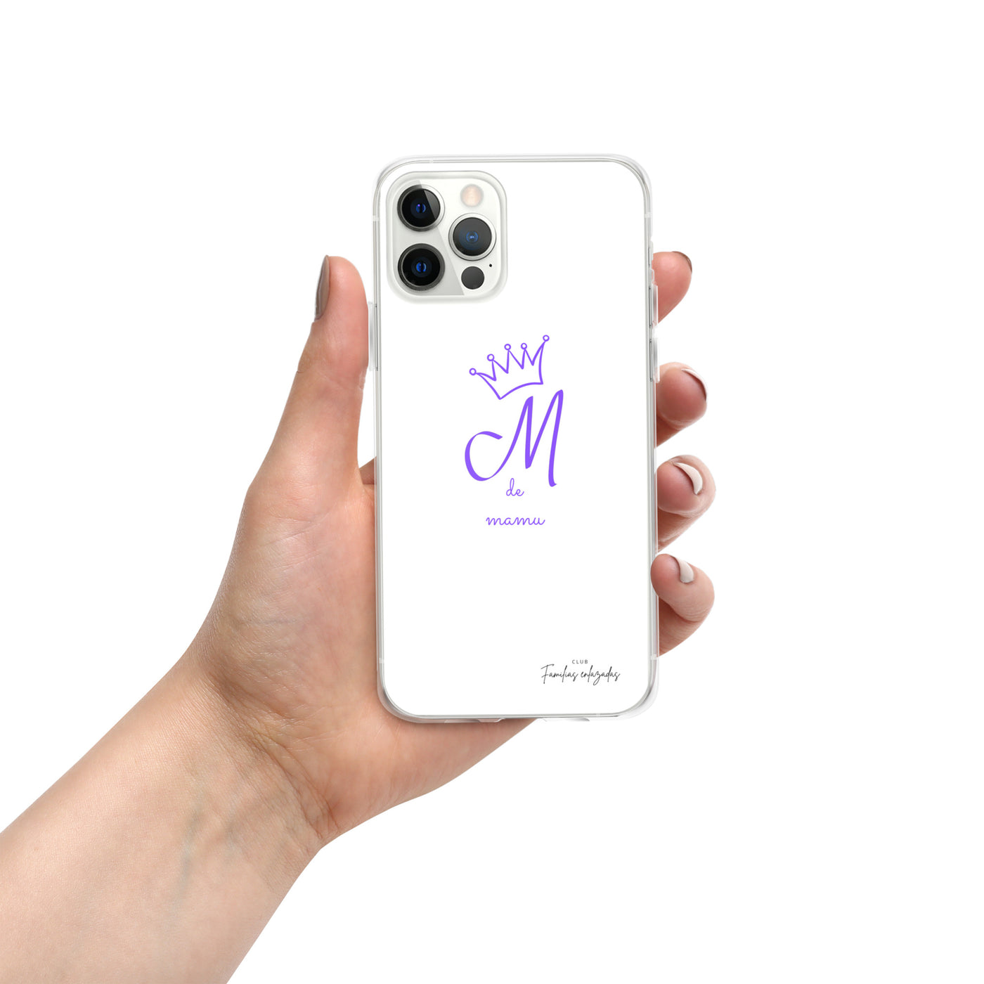 Funda blanca para iPhone® "M de mamu"