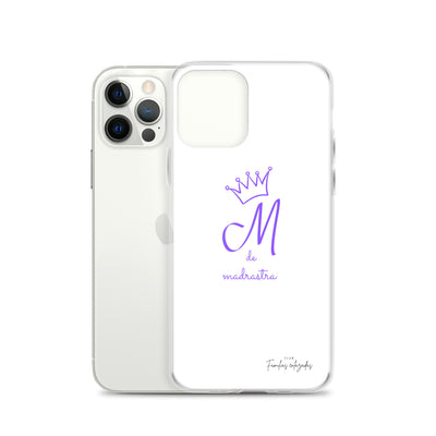 Coque pour iPhone® M blanche de belle-mère