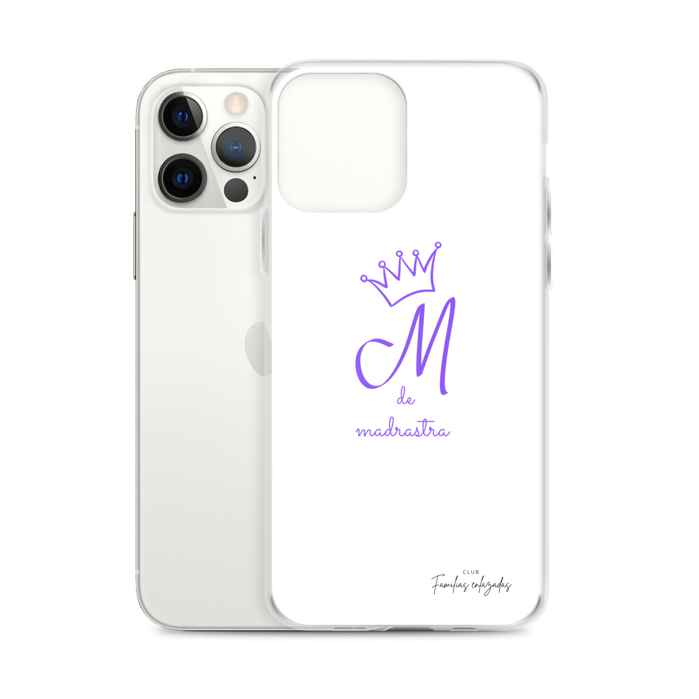 Coque pour iPhone® M blanche de belle-mère