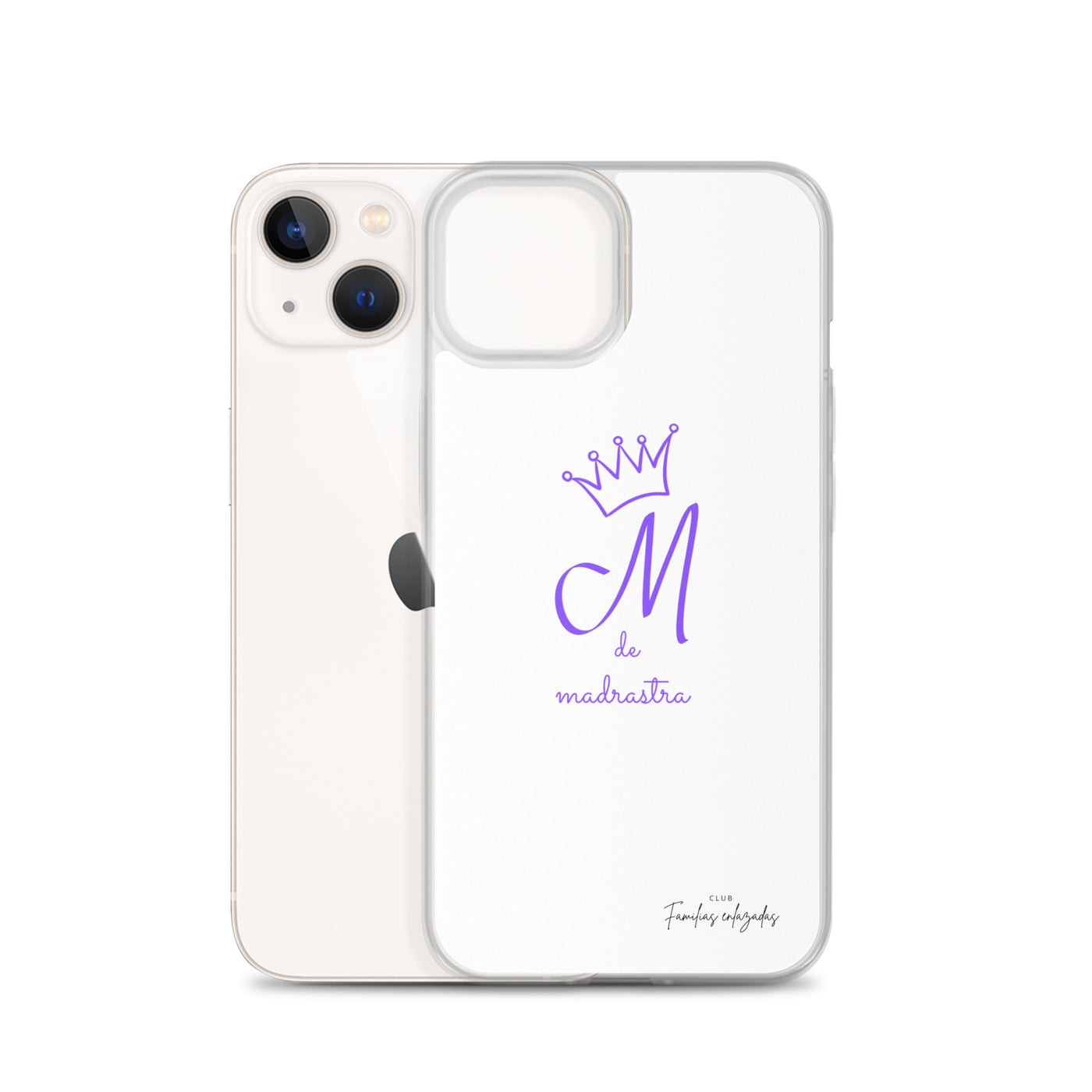 Coque pour iPhone® M blanche de belle-mère