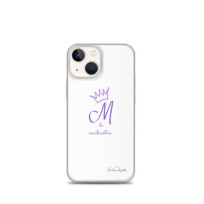 Coque pour iPhone® M blanche de belle-mère