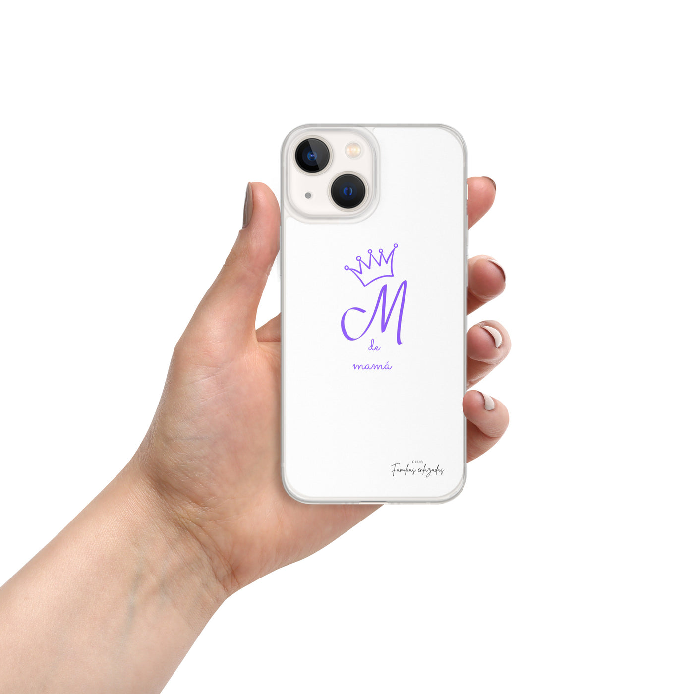 Funda blanca para iPhone® "M de mamá"