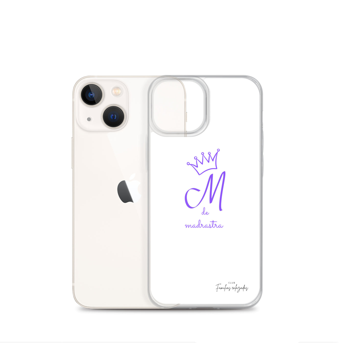 Coque pour iPhone® M blanche de belle-mère