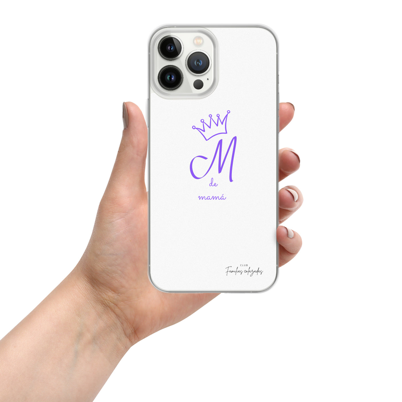 Funda blanca para iPhone® "M de mamá"