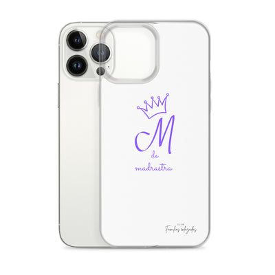 Coque pour iPhone® M blanche de belle-mère