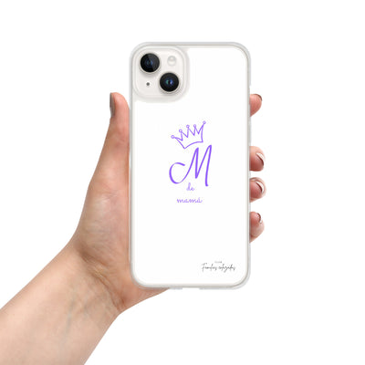 Coque iPhone® blanche "M pour Maman"