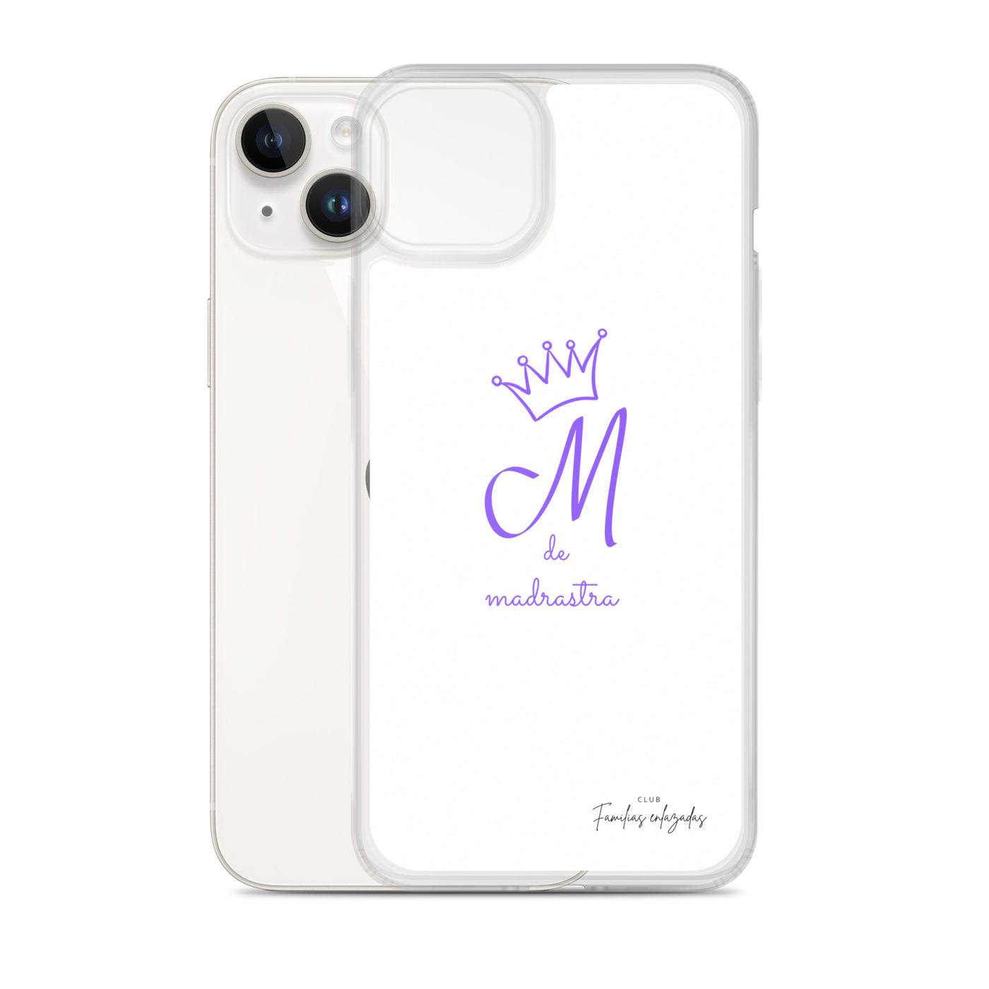 Coque pour iPhone® M blanche de belle-mère