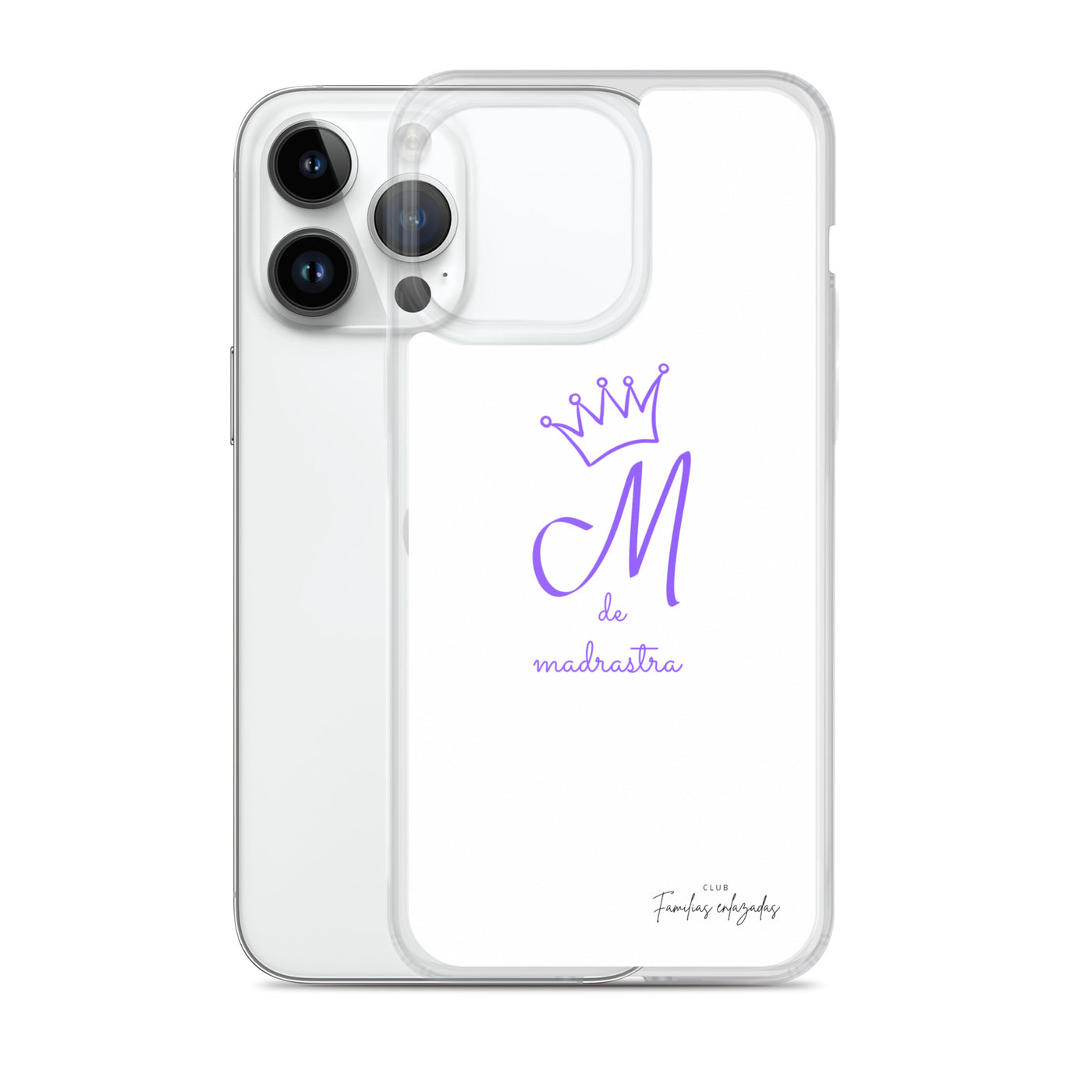 Coque pour iPhone® M blanche de belle-mère