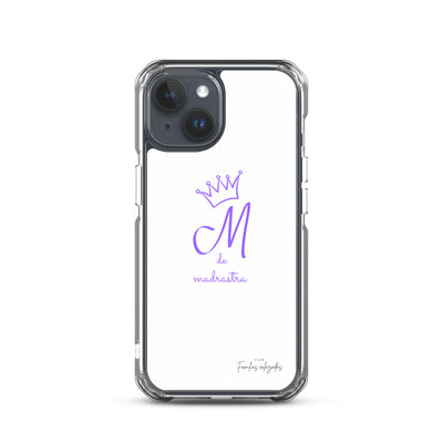 Coque pour iPhone® M blanche de belle-mère