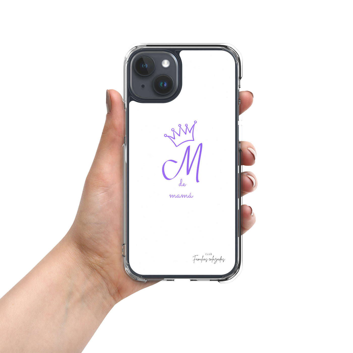 Coque iPhone® blanche "M pour Maman"