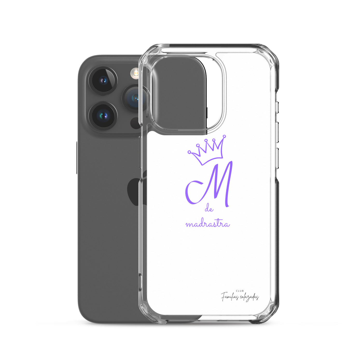 Coque pour iPhone® M blanche de belle-mère