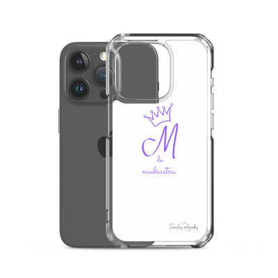 Coque pour iPhone® M blanche de belle-mère