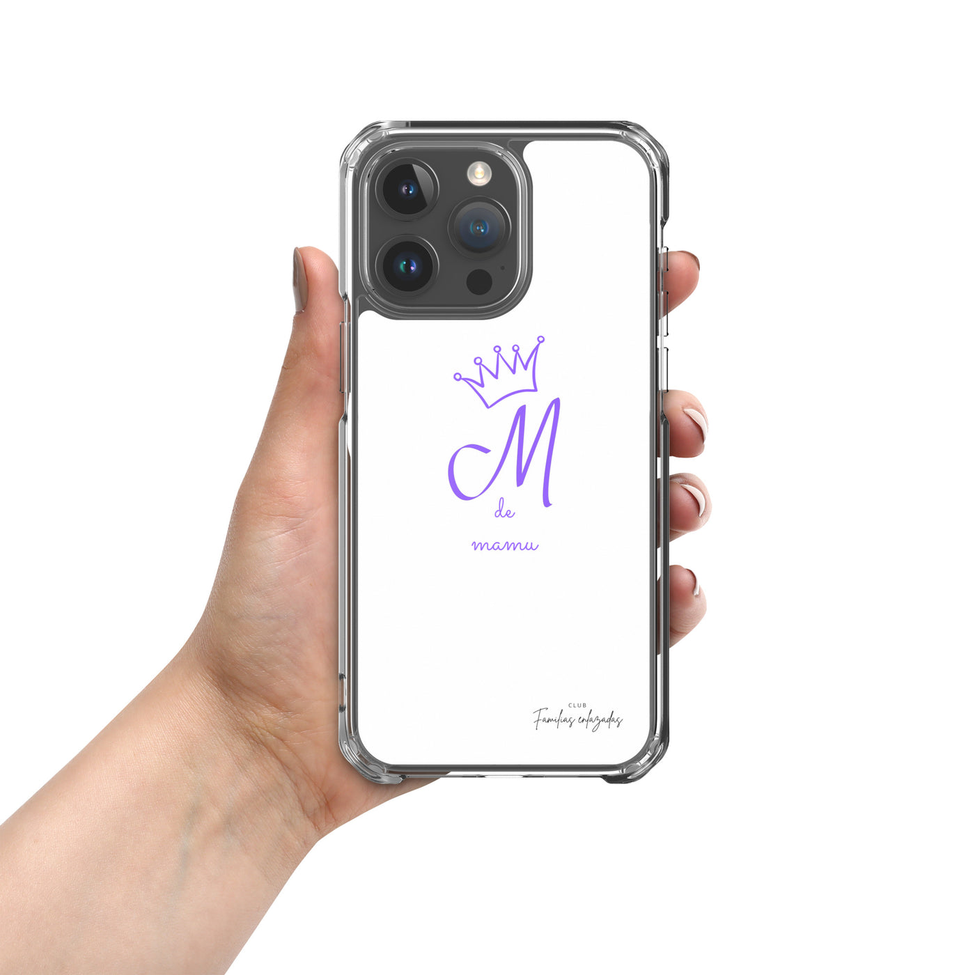 Funda blanca para iPhone® "M de mamu"