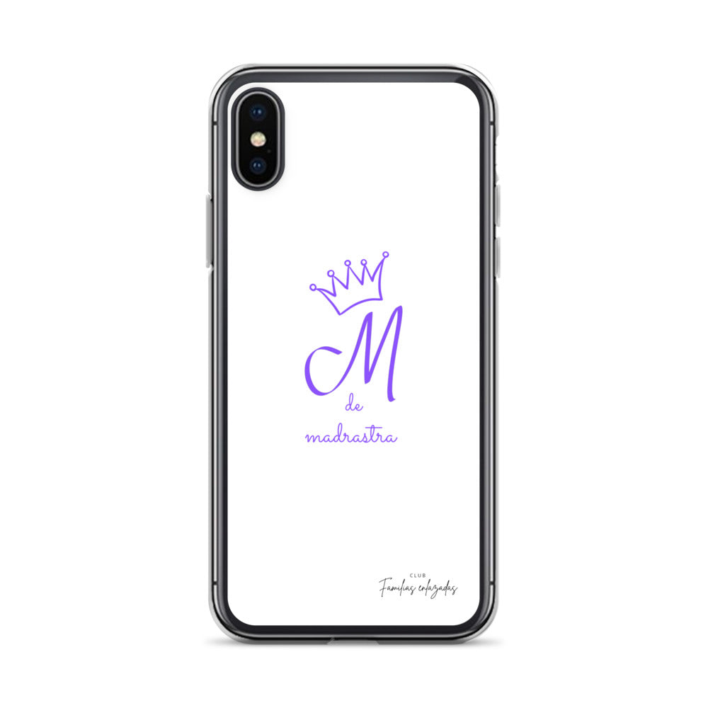 Coque pour iPhone® M blanche de belle-mère