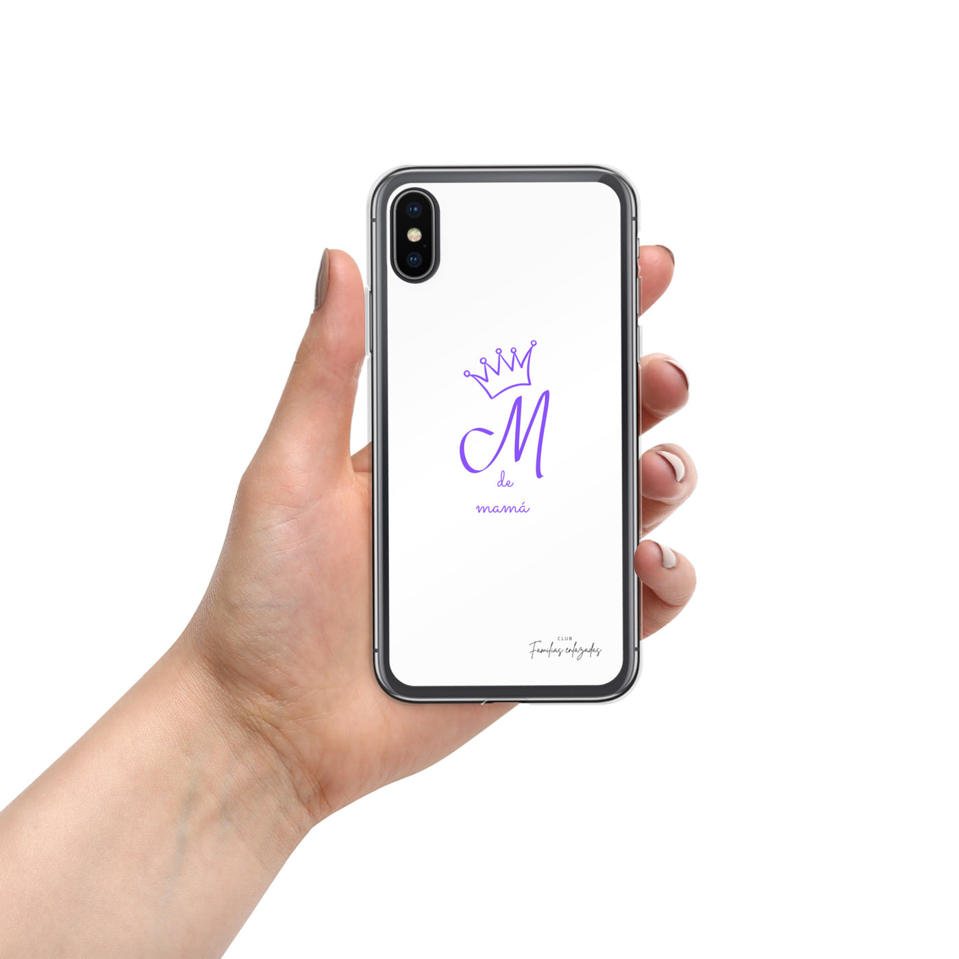 Funda blanca para iPhone® "M de mamá"