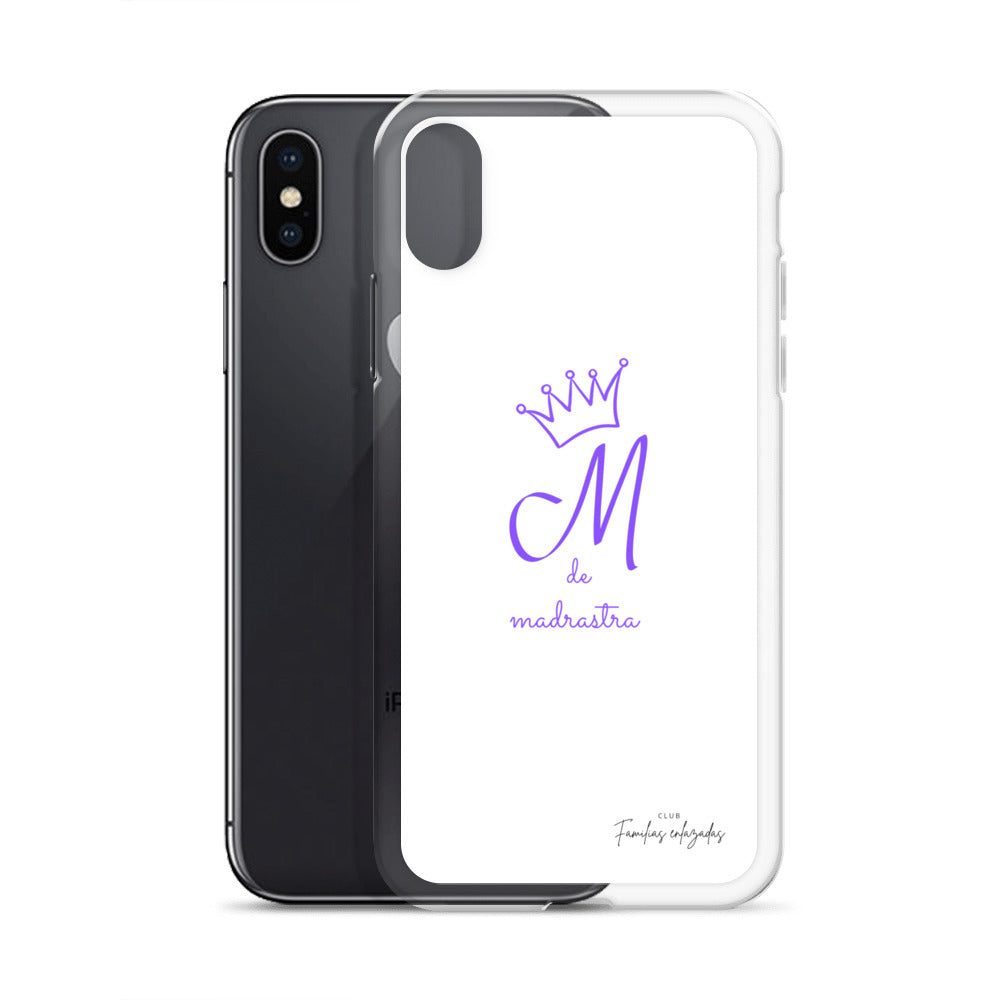 Coque pour iPhone® M blanche de belle-mère