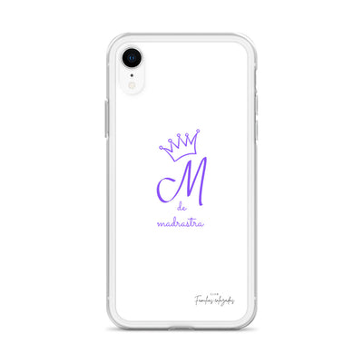 Coque pour iPhone® M blanche de belle-mère