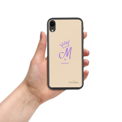 Funda beige para iPhone® "M de mamá"