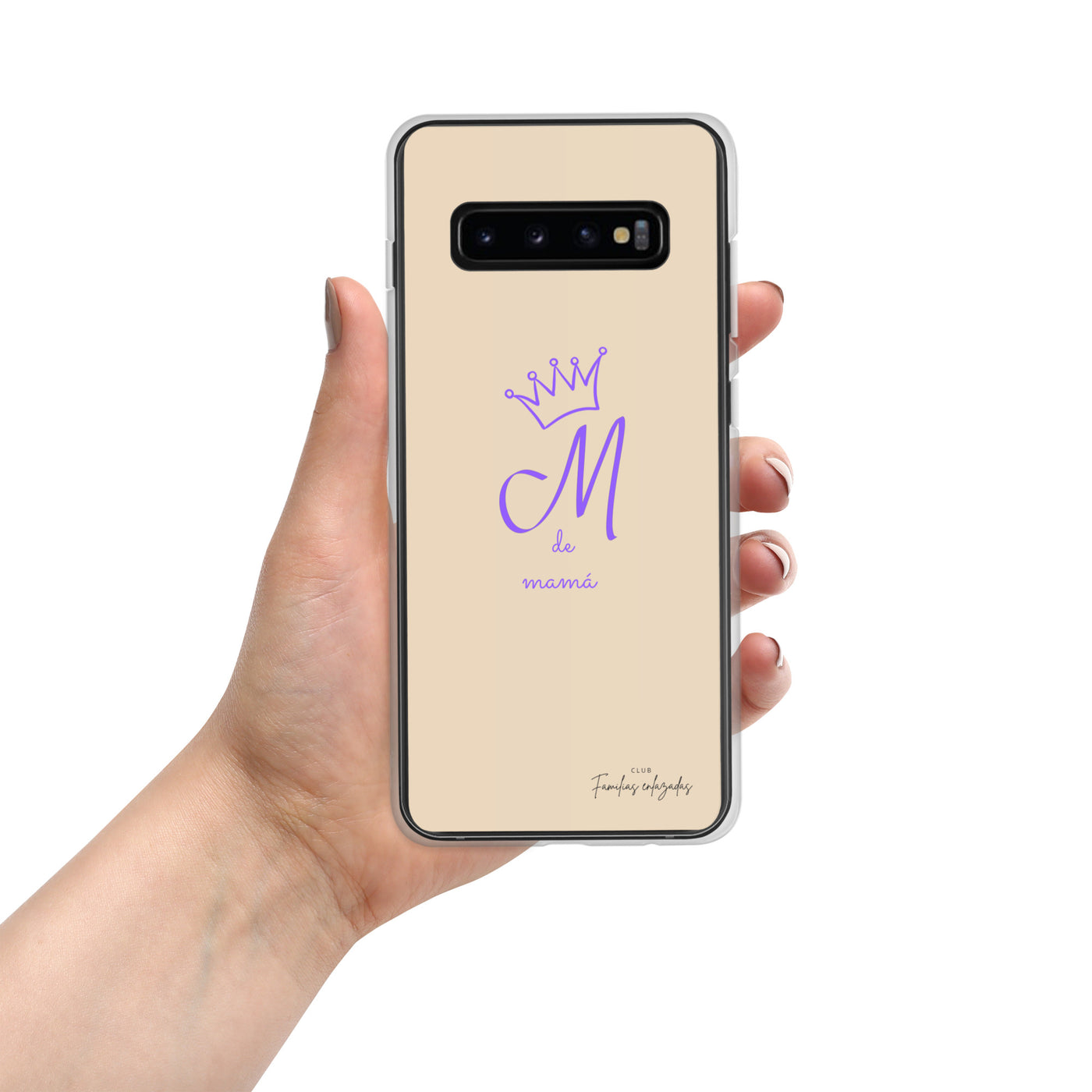 Coque beige pour Samsung® "M pour maman"