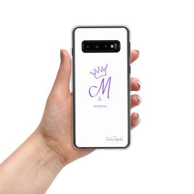 Coque blanche pour Samsung® "M pour mamu"