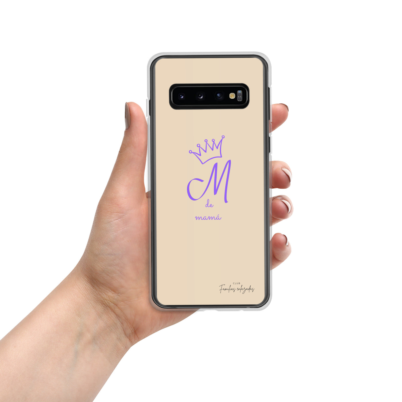 Beige Hülle für Samsung® „M für Mama“