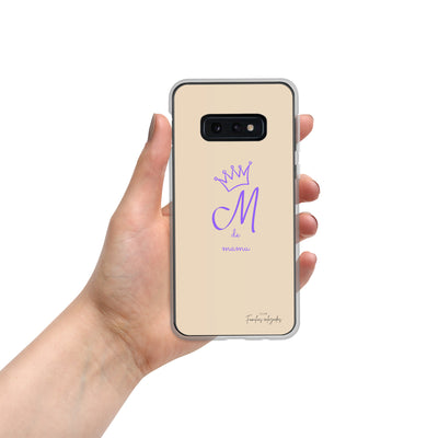 Coque beige pour Samsung® "M pour mamu"