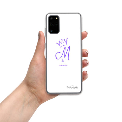 Coque blanche pour Samsung® "M pour mamu"