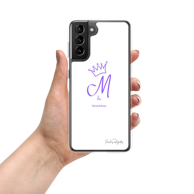 Coque blanche pour Samsung® "M pour mamu"