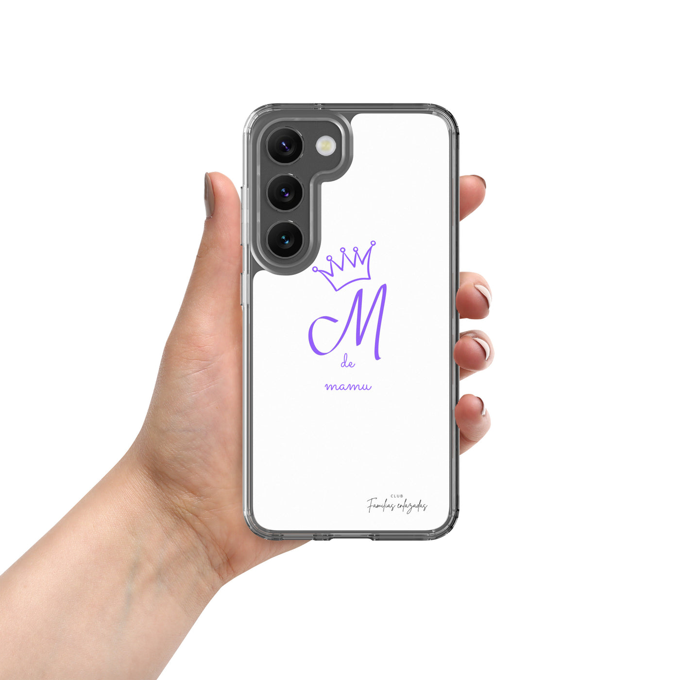 Coque blanche pour Samsung® "M pour mamu"