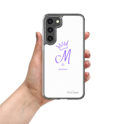 Coque blanche pour Samsung® "M pour mamu"