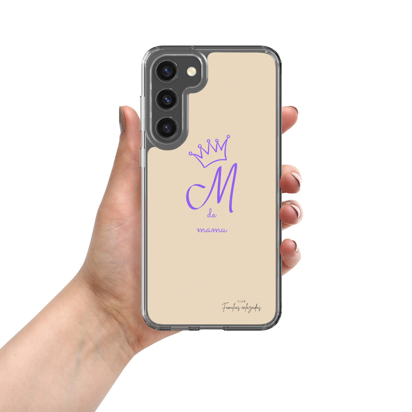 Coque beige pour Samsung® "M pour mamu"