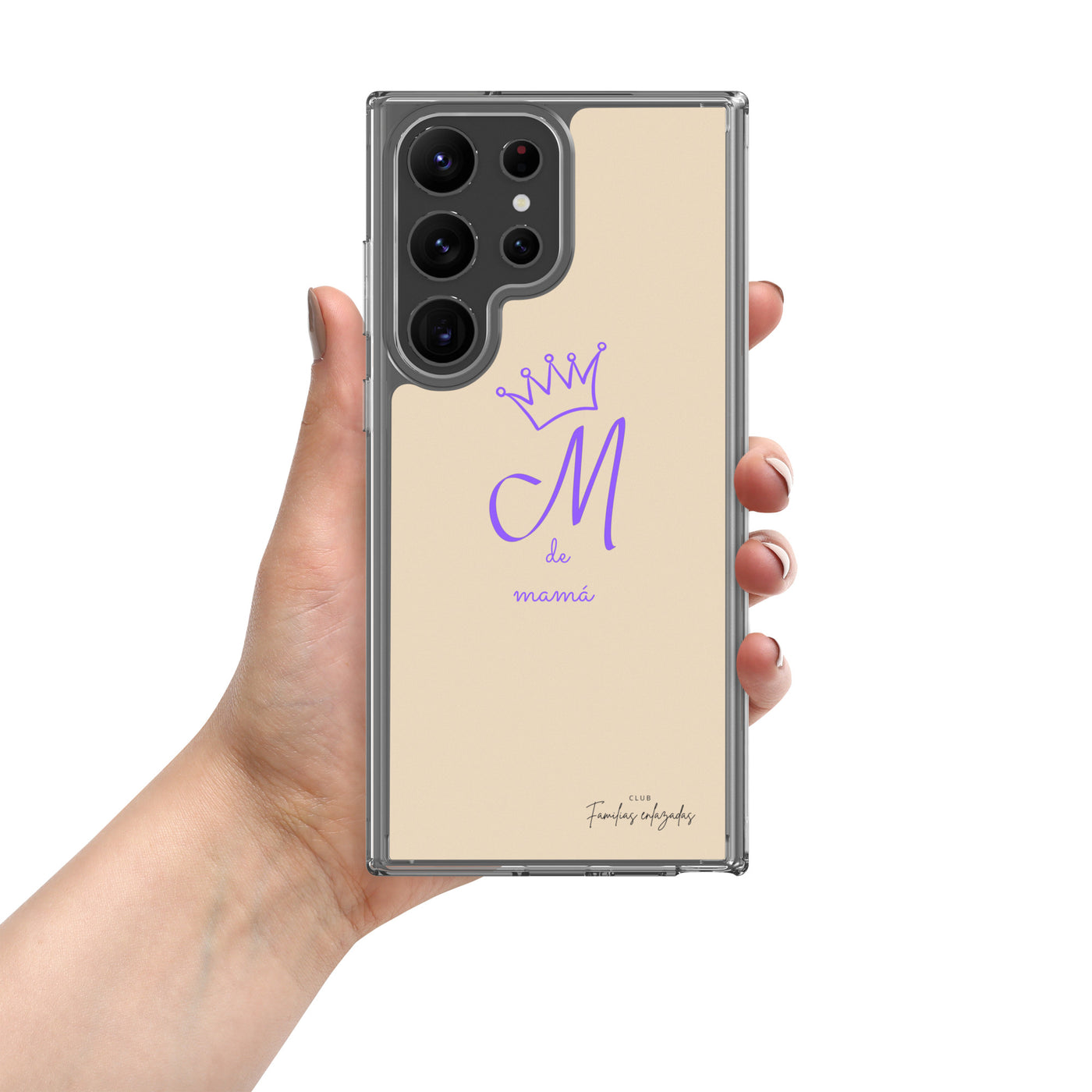 Beige Hülle für Samsung® „M für Mama“