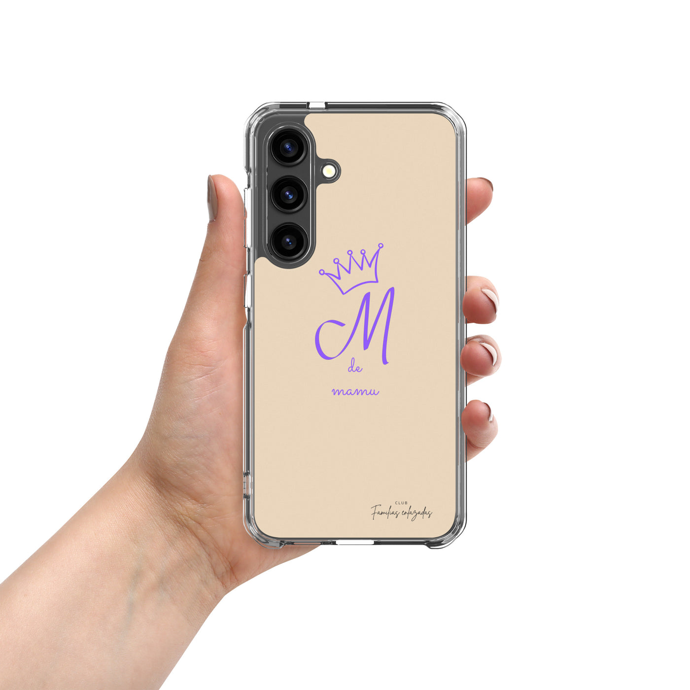 Coque beige pour Samsung® "M pour mamu"