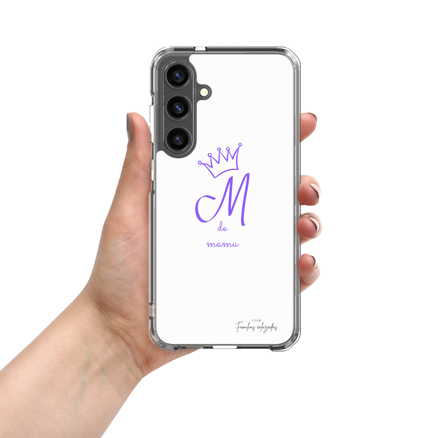 Coque blanche pour Samsung® "M pour mamu"