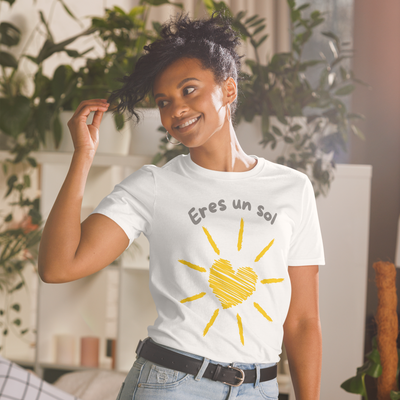 Unisex-Kurzarm-T-Shirt „You are a sun“