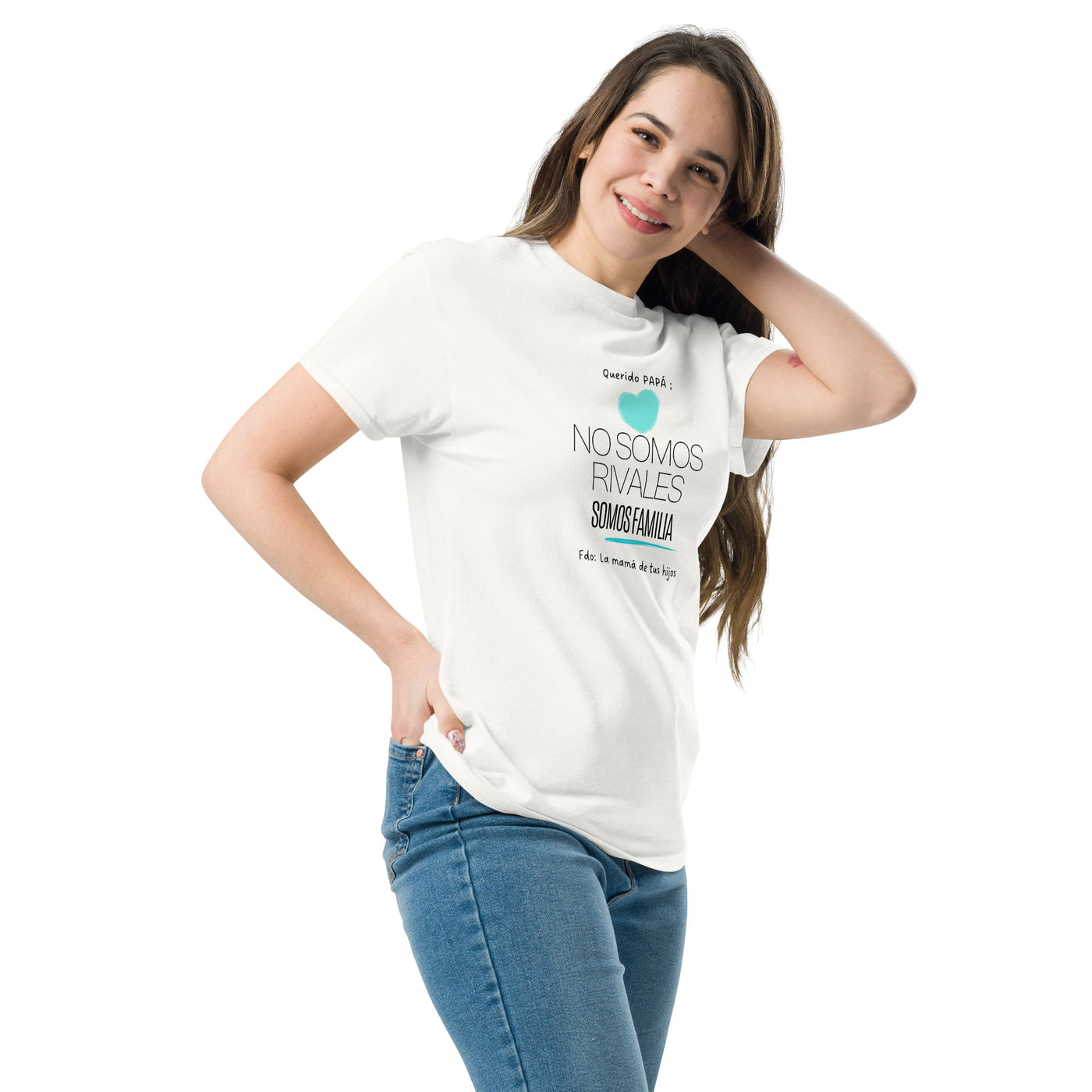 T-shirt unisexe « Cher papa, nous ne sommes pas des rivaux… »