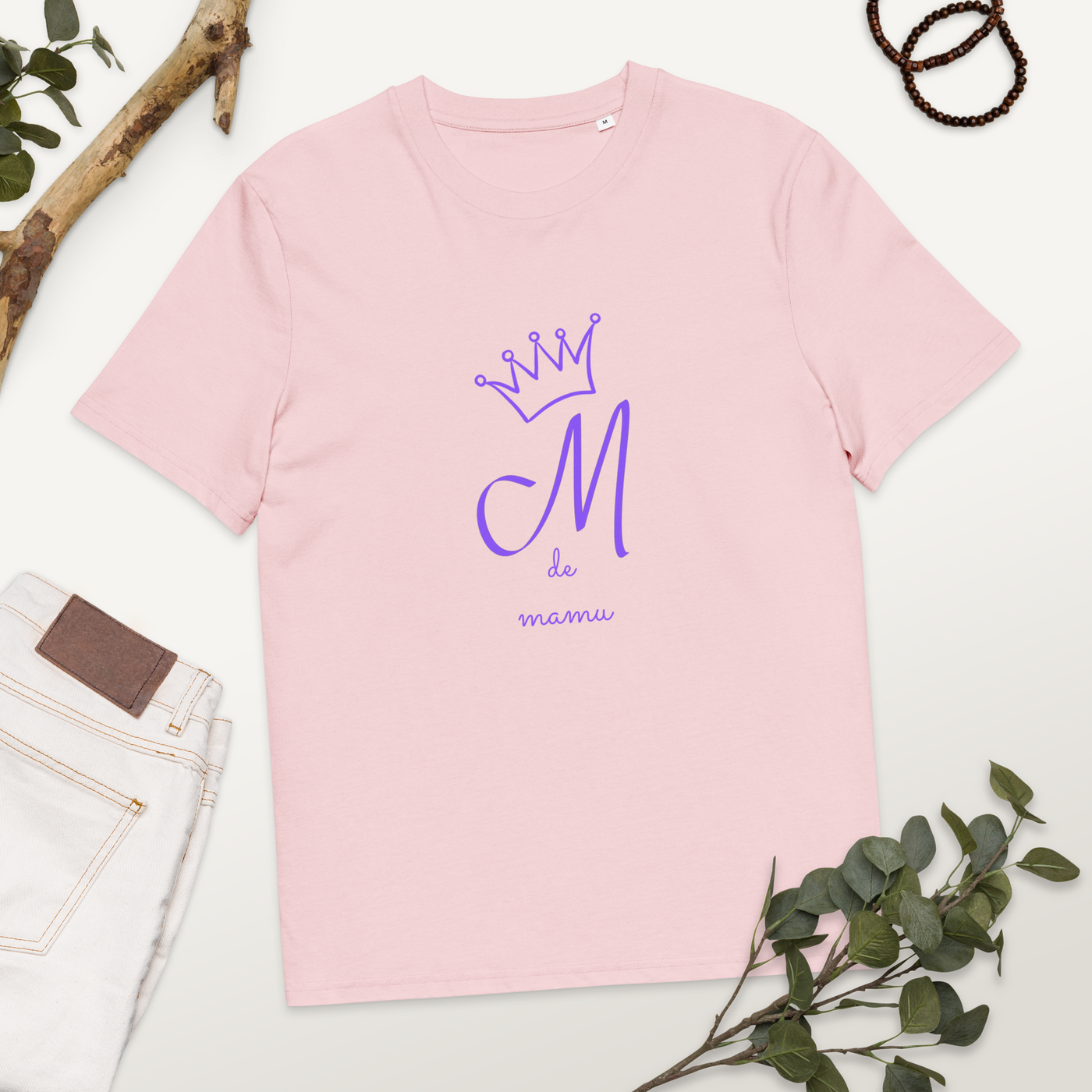 Camiseta de algodón orgánico unisex "M de mamu"