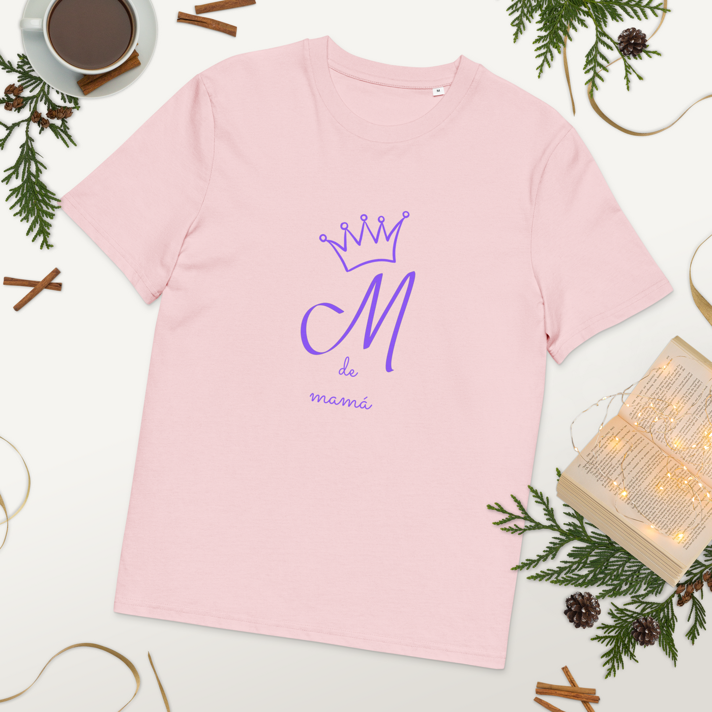 Camiseta de algodón orgánico unisex "M de mamá"