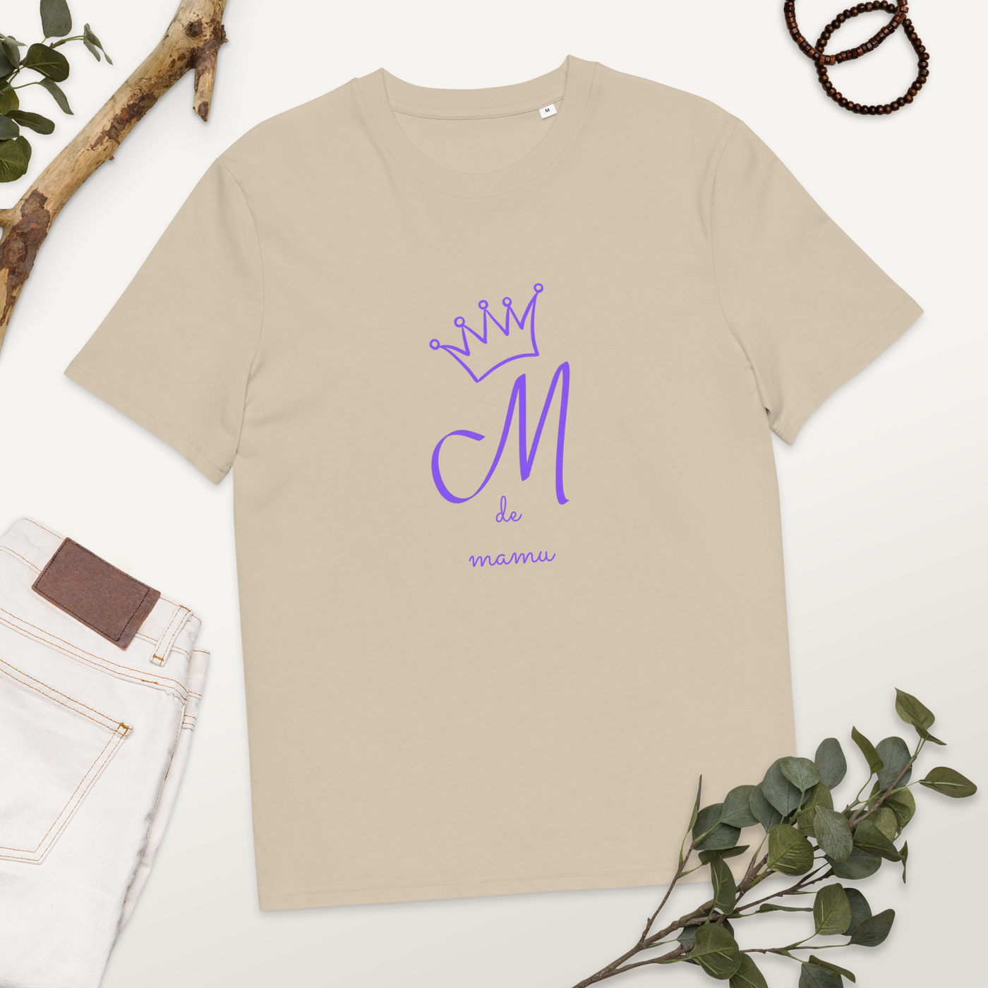 Camiseta de algodón orgánico unisex "M de mamu"